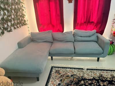 L type Mint green colour sofa