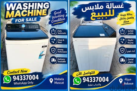neat and clean Automatic washing machine Available All working