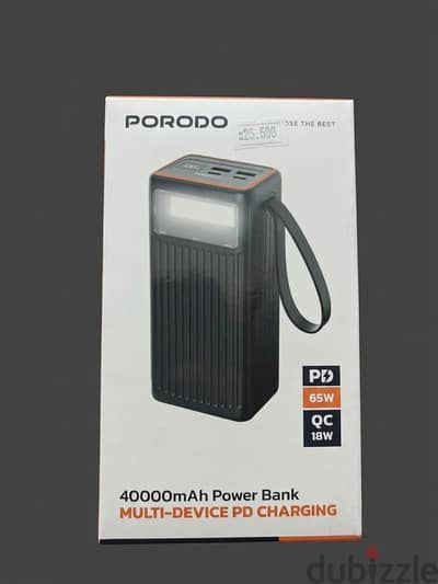 NEW PORODO 40000mAh Power Bank Multi-Device PD Charging