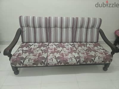 WODDEN SOFA  3 + 2+ 1+ 1