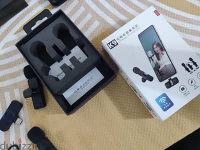 K9 Wireless Microphone Set – Dual Mic with Charging Case