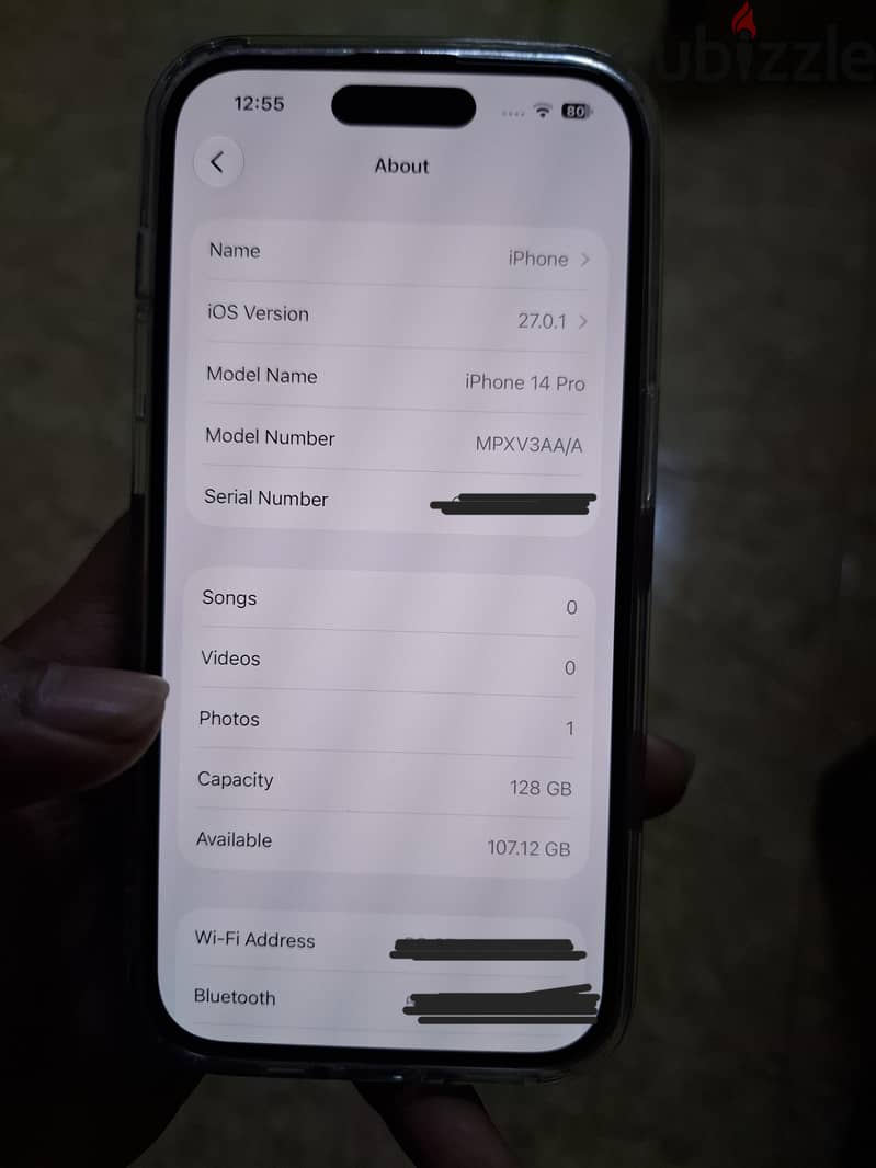 Apple - iPhone 14 Pro 128 GB - BLACK - 90%+BH - Running on IOS27 5