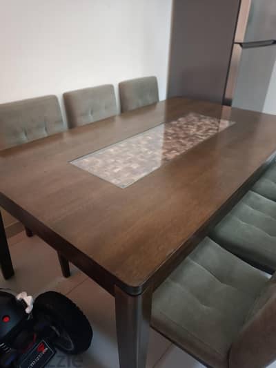 Home center wooden dining table