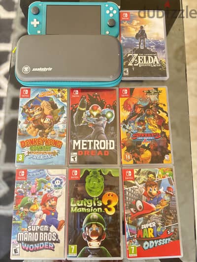 Nintendo Switch Lite + 7 Games