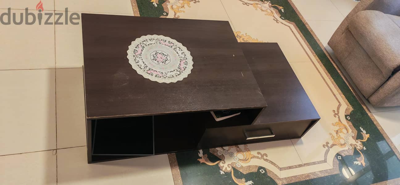 Recliner sofa and Center Table 1