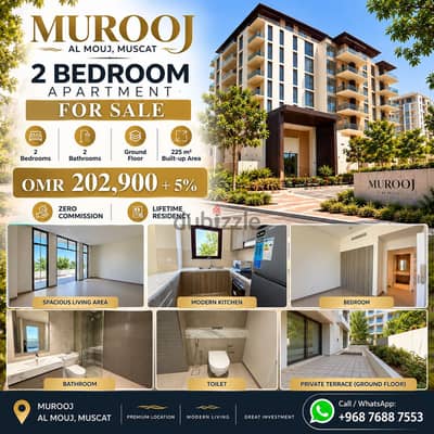 Luxury 2BR Apartment for Sale in Murooj, Al Mouj
