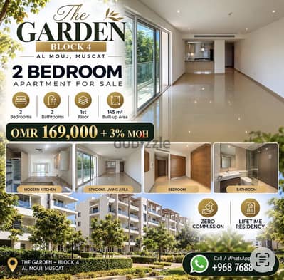 Luxury 2BR Apartment for Sale | The Garden, Al Mouj Muscat