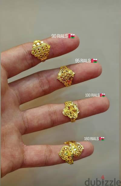 Gold Rings 21k orignal gold
