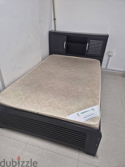 double bed with mattress