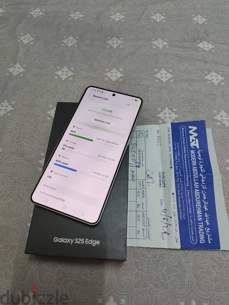 Samsung S25 Edge 12/512 GB 5 months used 3