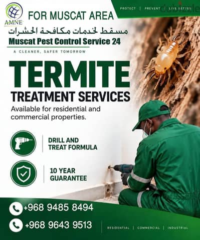 Professional & Guaranteed Pest Control Services in Muscat | Fast&Safe