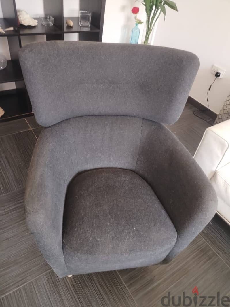 tv. bed with mattress. chair. 13