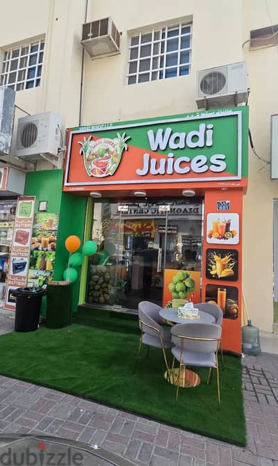 For Sale | Fully Equipped Wadi Juice Shop in Al Ghubrah