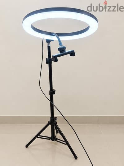 Ring Light with 2 Stands and Camera Tripod for Sale