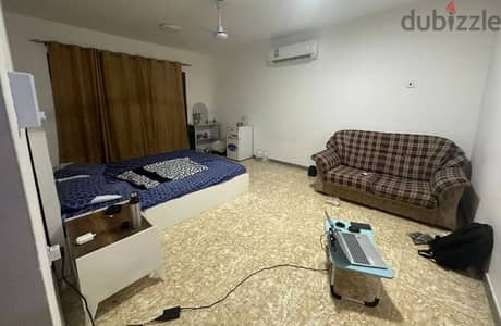 For Rent | Furnished Master Bedroom with Attached Bathroom, Balcony & Backyard in Al Khuwair