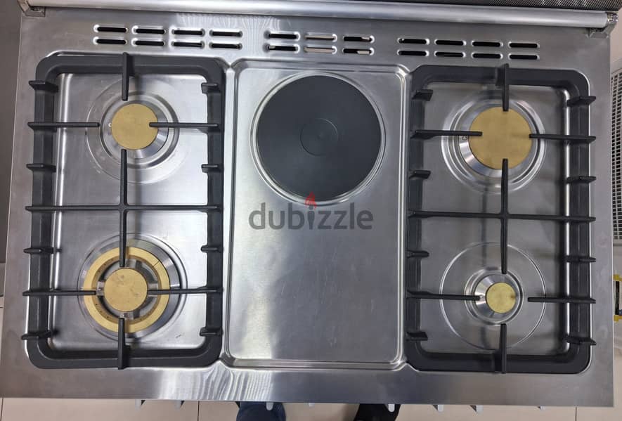 GENERALTEC 90x60Cms Standing Cooker Electric & Gas  Sale ! 1
