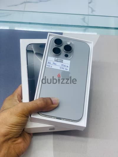 Apple - iPhone 16 Pro -256 GB - Box piece- Good working ايفون