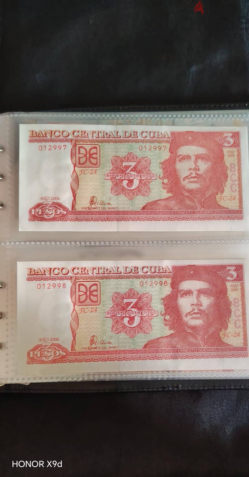 Dual Serial Album with 80 Banknotes, 40 pairs and 19 countries 2