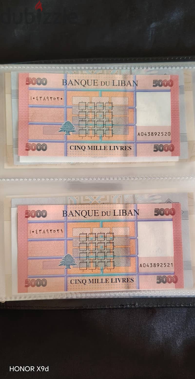 Dual Serial Album with 80 Banknotes, 40 pairs and 19 countries 14