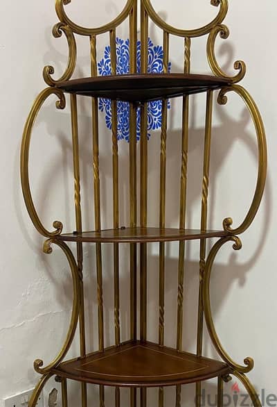 Foldable Metal 3-Tier Corner Stand for Sale - Good Condition