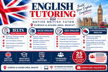 Female Native British English Tutoring | Exam Preparation & Conversational English