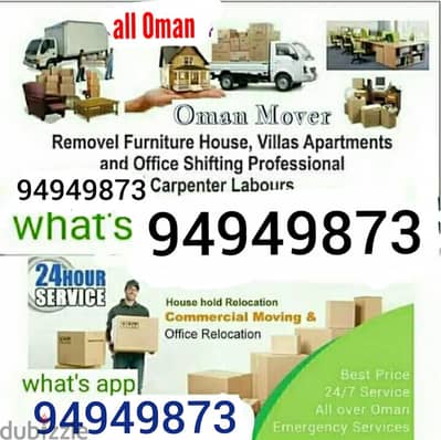 muscat movers and packer house villa office and store shifting or