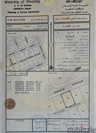For Sale | Residential Plot in Al Faiha 3 – Sumail  – Direct From The Owner