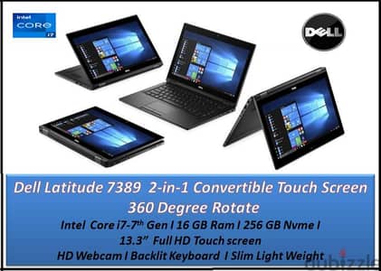 Dell latitude 7389 - Core i7 7th Gen - 16GB - 256GB- with Warranty