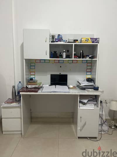 Classy white study table