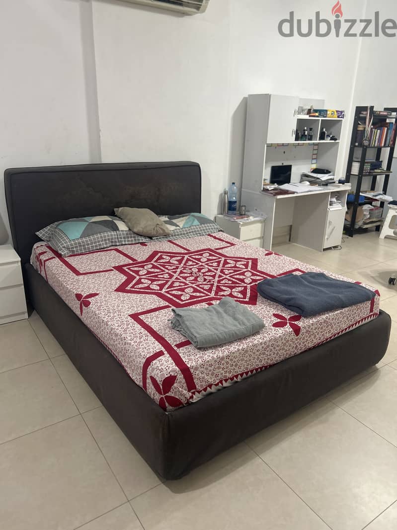 Queen sized BED (blue color) 1