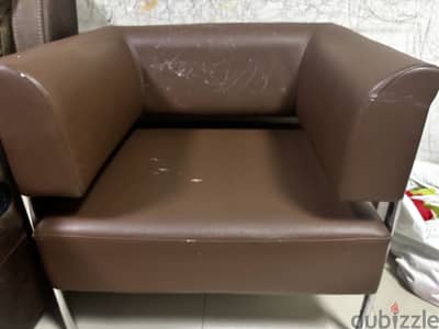 4 nos heavy grade single seat sofas for sale