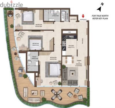 Ready in 2027 -Last 3BR Freehold Flat with Minimum Price-تملك حر-آخر شقة ب3غرف وصالة بأقل سعر