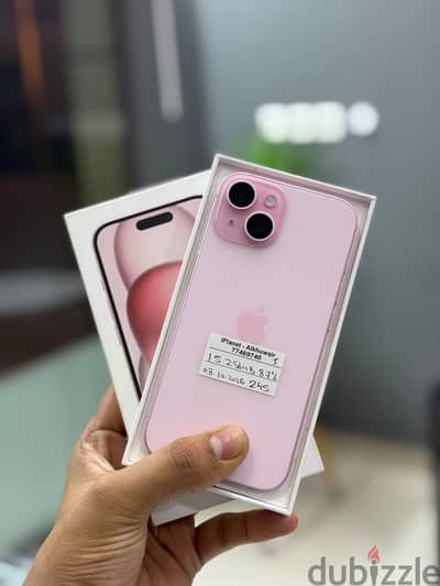 Apple - iPhone 15-256 GB- Good working- warranty 10/26 ايفون