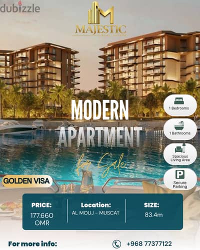 Own Luxury at Al Mouj Muscat | Your Golden Opportunity to Own a Luxury Apartment