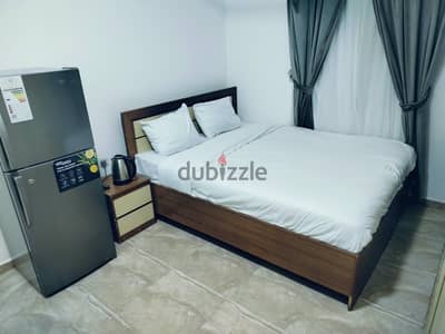 Small furniture  room with bathroom no kitchen in elkhwair