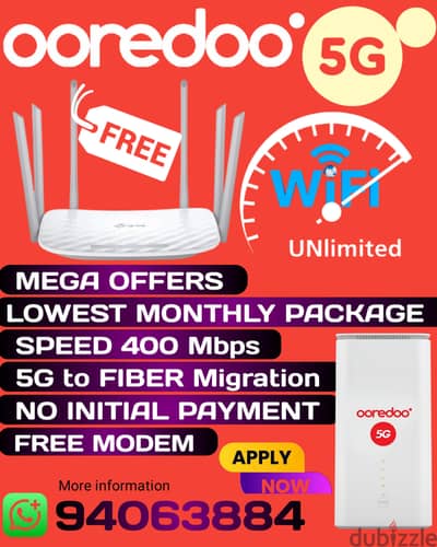 ooredoo internet connection
