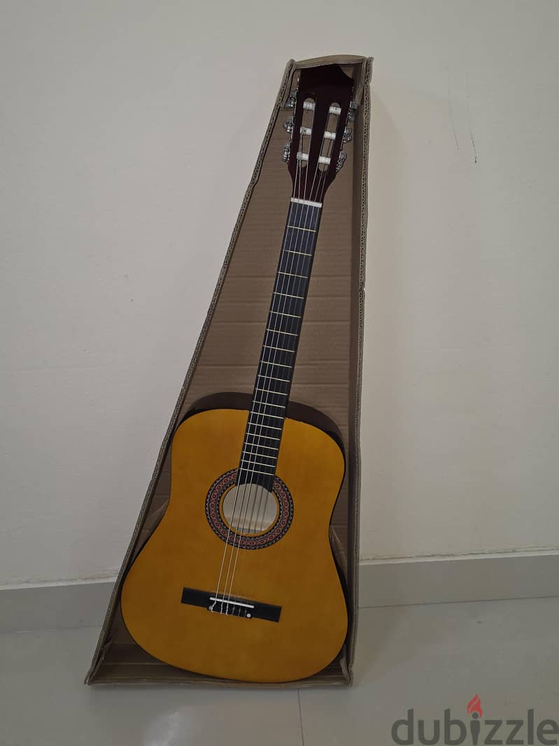 This is an Acoustic Classical Guitar (also called a Spanish Guitar). 1