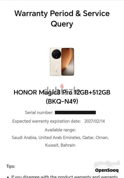 Honor Magic 8Pro With Warranty