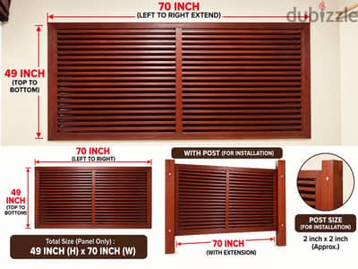 Size: 49 inches (H) × 70 inches (W)