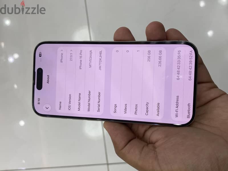 Apple - iPhone 15 Pro 256 Gb ARABIC VERSION 5