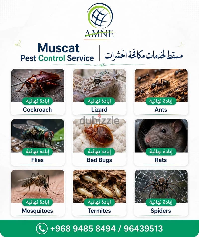 Professional & Guaranteed Pest Control Services in Muscat | Fast&Safe 2