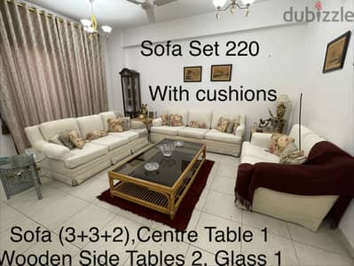 Sofa set, Display Cabinets, Bedrooms etc