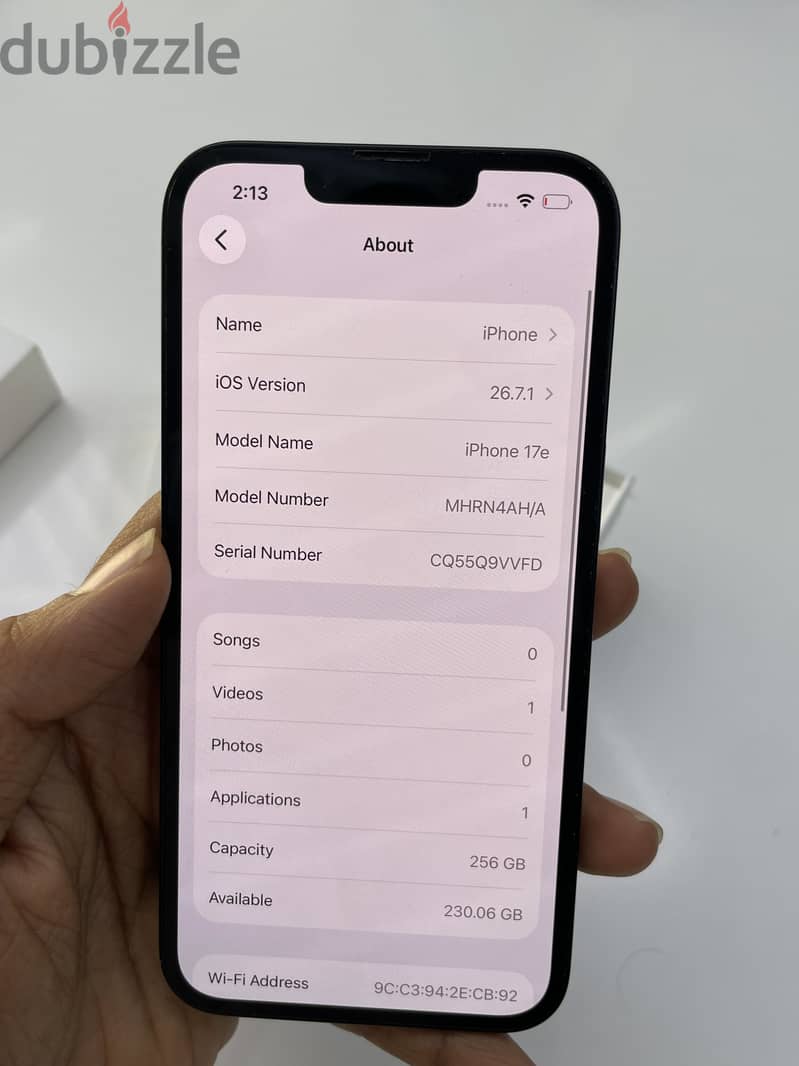 iPhone 17e 256GB battery 100% amazing condition best price also 1