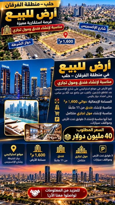 فرصة استثمارية في سوريا حلب