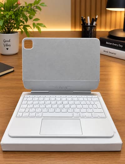 Apple Magic Keyboard for iPad Pro 11‑inch M4 / M5 Arabic - White With Apple Warranty.