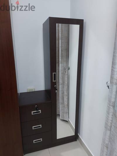 Cupboard with Full Size mirror & Drawers