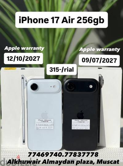 iPhone 17 Air 256GB battery 100% amazing condition best price also