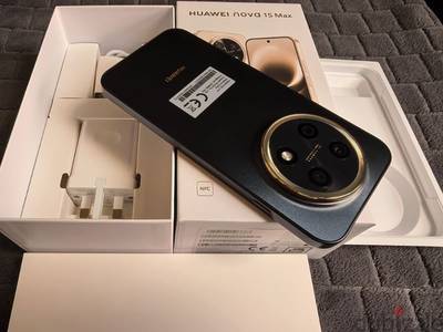 Super Stunning Huawei Nova 15 Max Golden Black 256GB Brand New