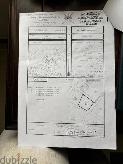 أرض سكنية في السيب وادي البحائص