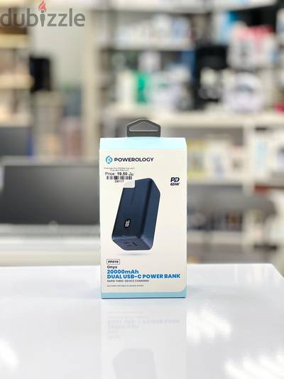 Brand New Powerology Onyx 20000mAh Power Bank in oman | Fast Charge
